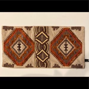 Arrowhead beaded throw pillow cover